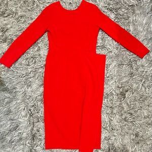 Red long sleeve shirt, size 8.